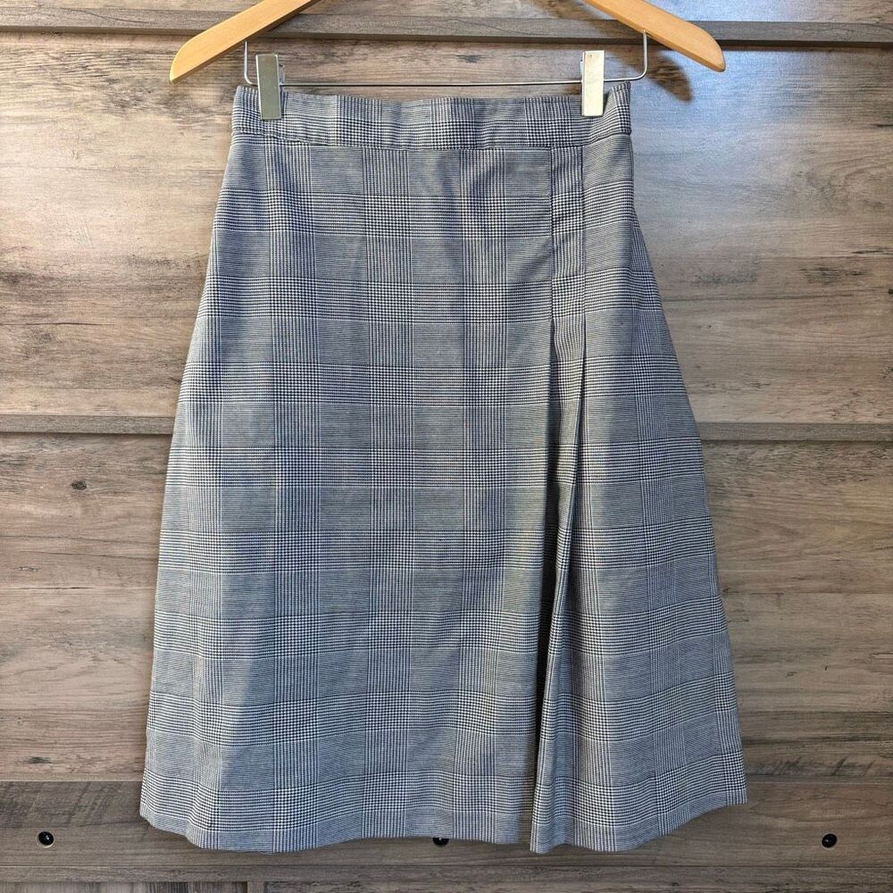Becky Thatcher 8.5 Long Glen Plaid School Uniform Skort Side Pleat Skirt